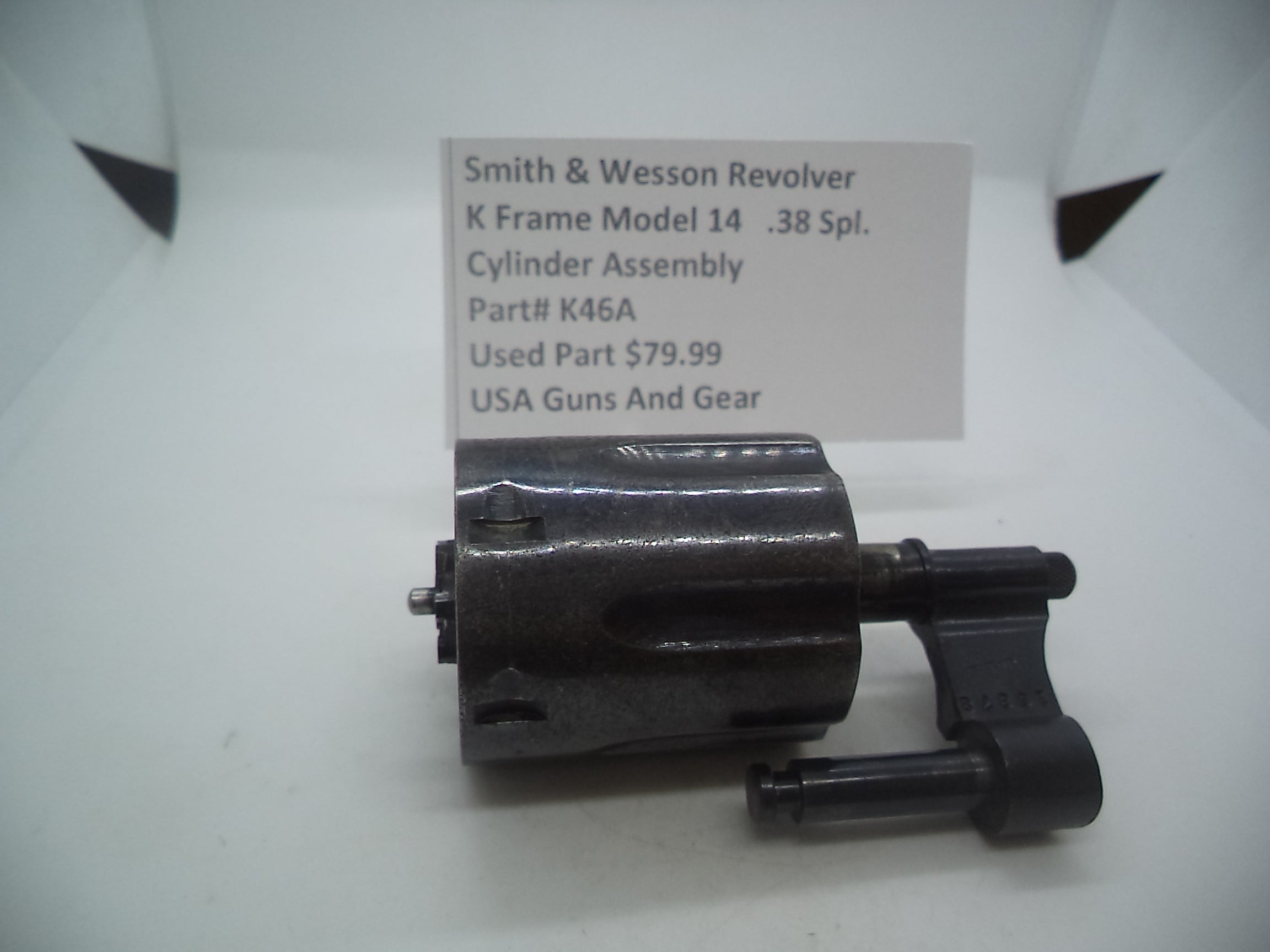 Smith & Wesson K Frame Model 14 Cylinder Assembly - 2" Barrel Blue Steel .38 Special - Used OEM Part K46A