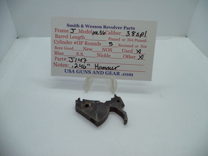 J147 Smith & Wesson J Frame Model Pre 36 .245" Trigger Case Hardened Used