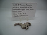 K989 Smith & Wesson Used K Frame Model 15 Nickel .38SPL 265" Wide Grooved Trigger