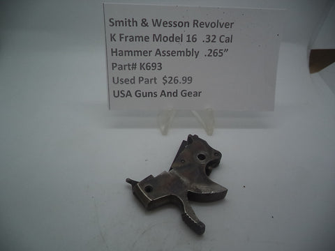K693 Smith & Wesson K Frame Model 16 Hammer .275" Wide 32 Caliber Used Part