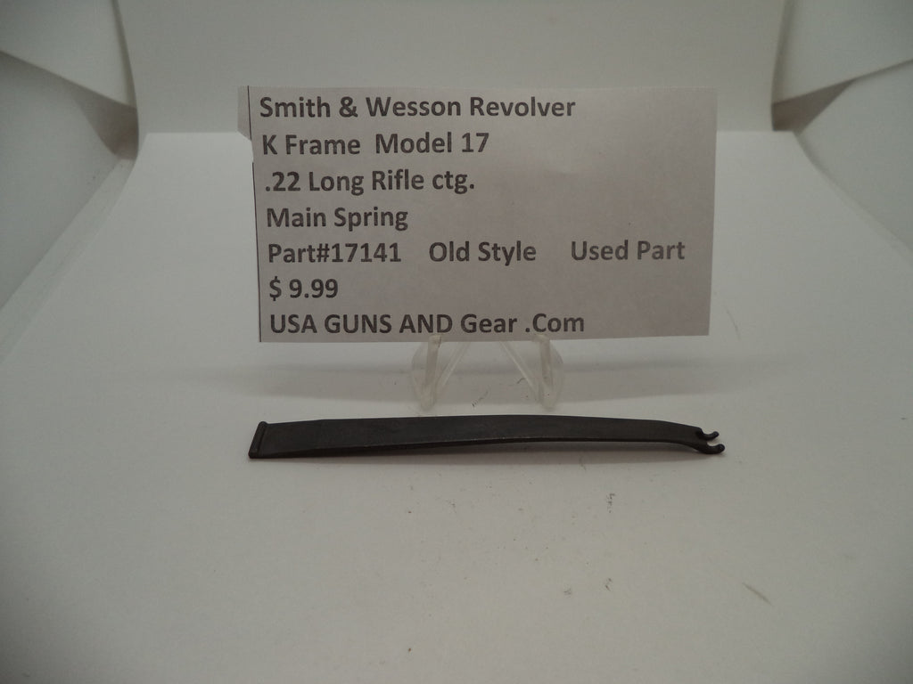 Smith & Wesson K Frame Model 17 Main Spring - .22 LR Used OEM Part