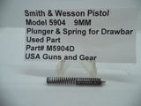 M5904D Smith & Wesson Model 5904 Plunger & Spring for Drawbar Used 9MM