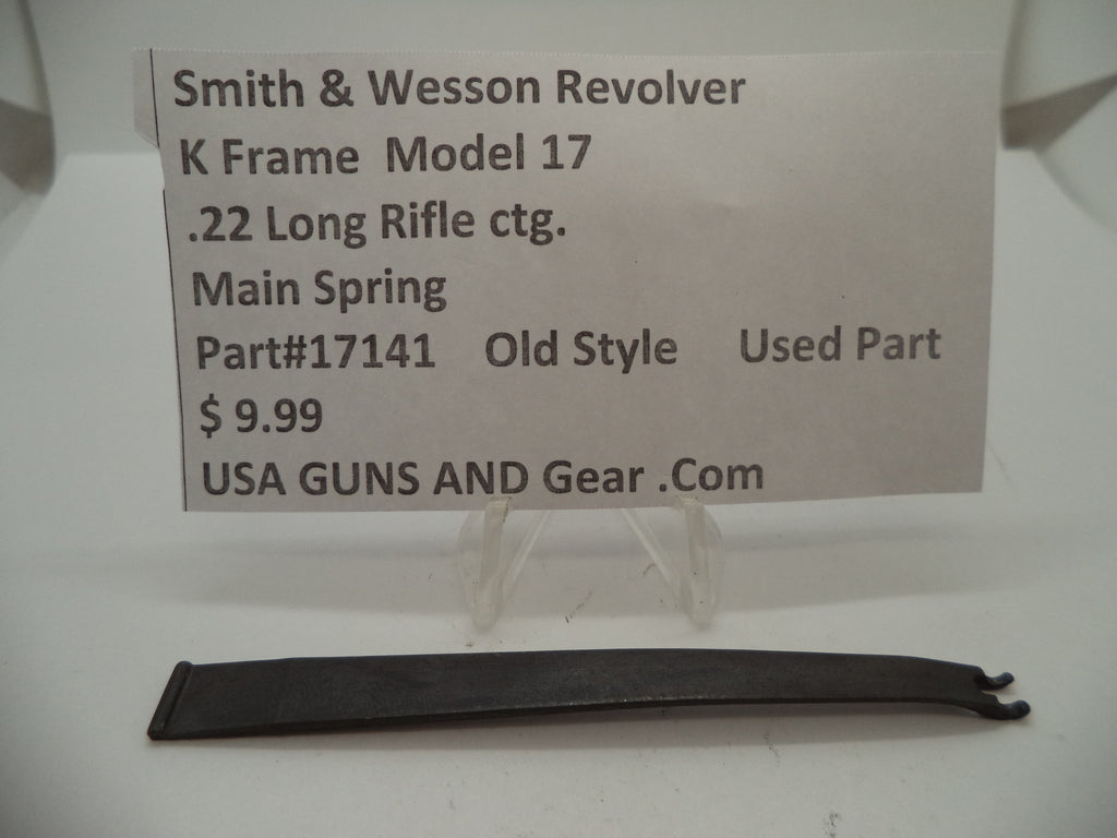 Smith & Wesson K Frame Model 17 Main Spring - .22 LR Used OEM Part