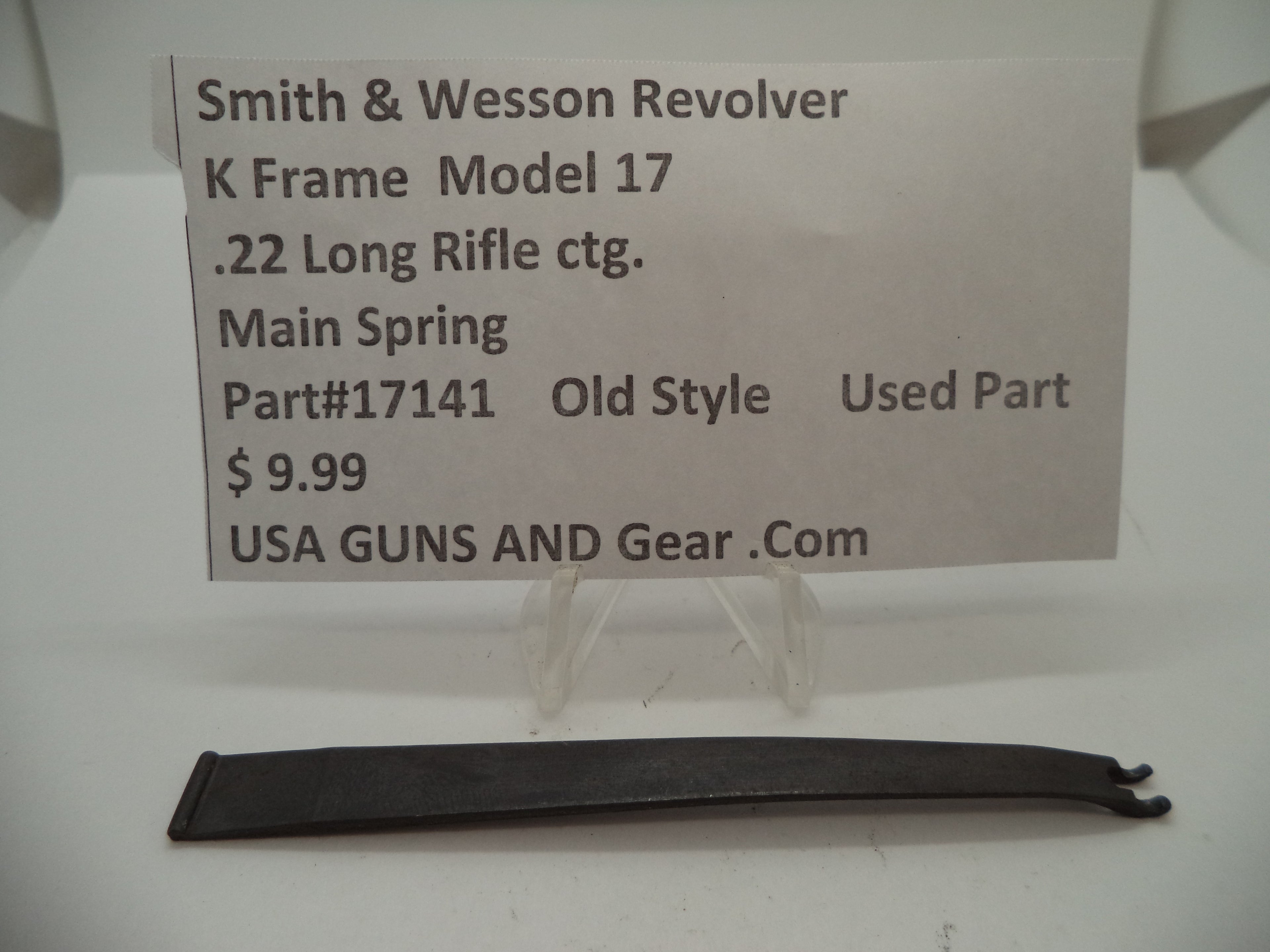 Smith & Wesson K Frame Model 17 Main Spring - .22 LR Used OEM Part