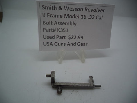 K353 Smith & Wesson Used K Frame Model 16 Bolt Assembly -                                USA Guns And Gear-Your Favorite Gun Parts Store