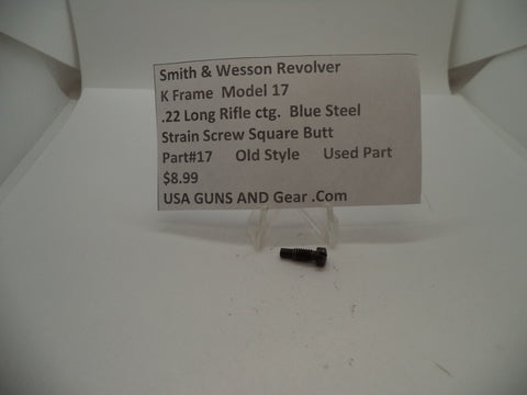17 Smith & Wesson K Frame Model 17 Used Strain Screw Square Butt .22 LR ctg.
