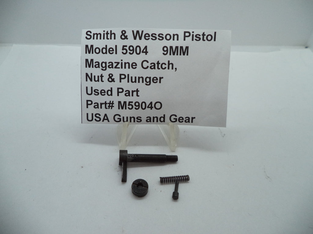 M5904O S&W Model 5904 Magazine Catch, Nut & Plunger - 9mm Used