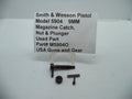 M5904O S&W Model 5904 Magazine Catch, Nut & Plunger - 9mm Used