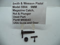 Smith & Wesson M5904O S&W Model 5904 Magazine Catch, Nut & Plunger - 9mm Used Part M5904O