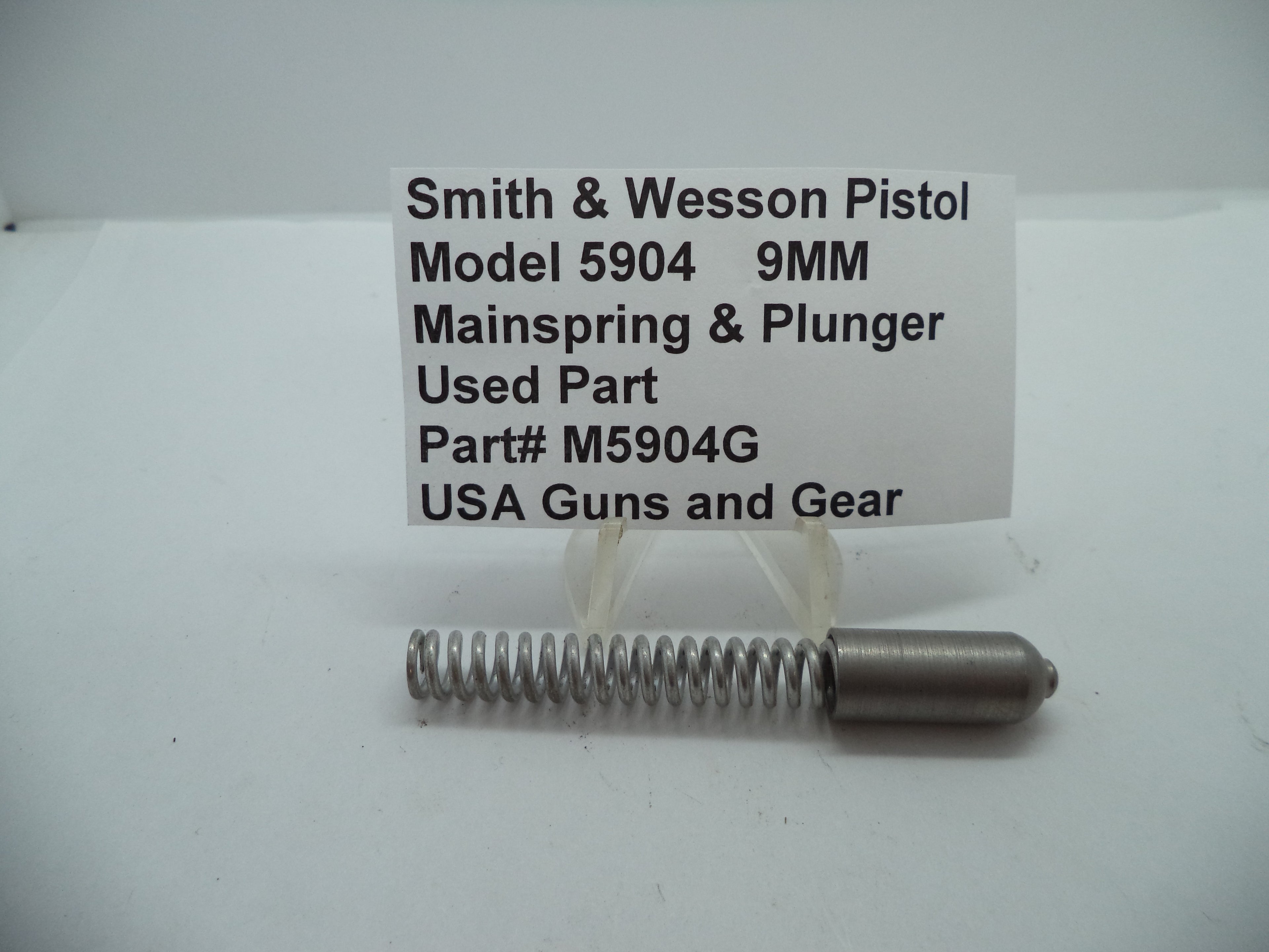 M5904G S&W Model 5904 Mainspring & Plunger - 9mm Used Parts