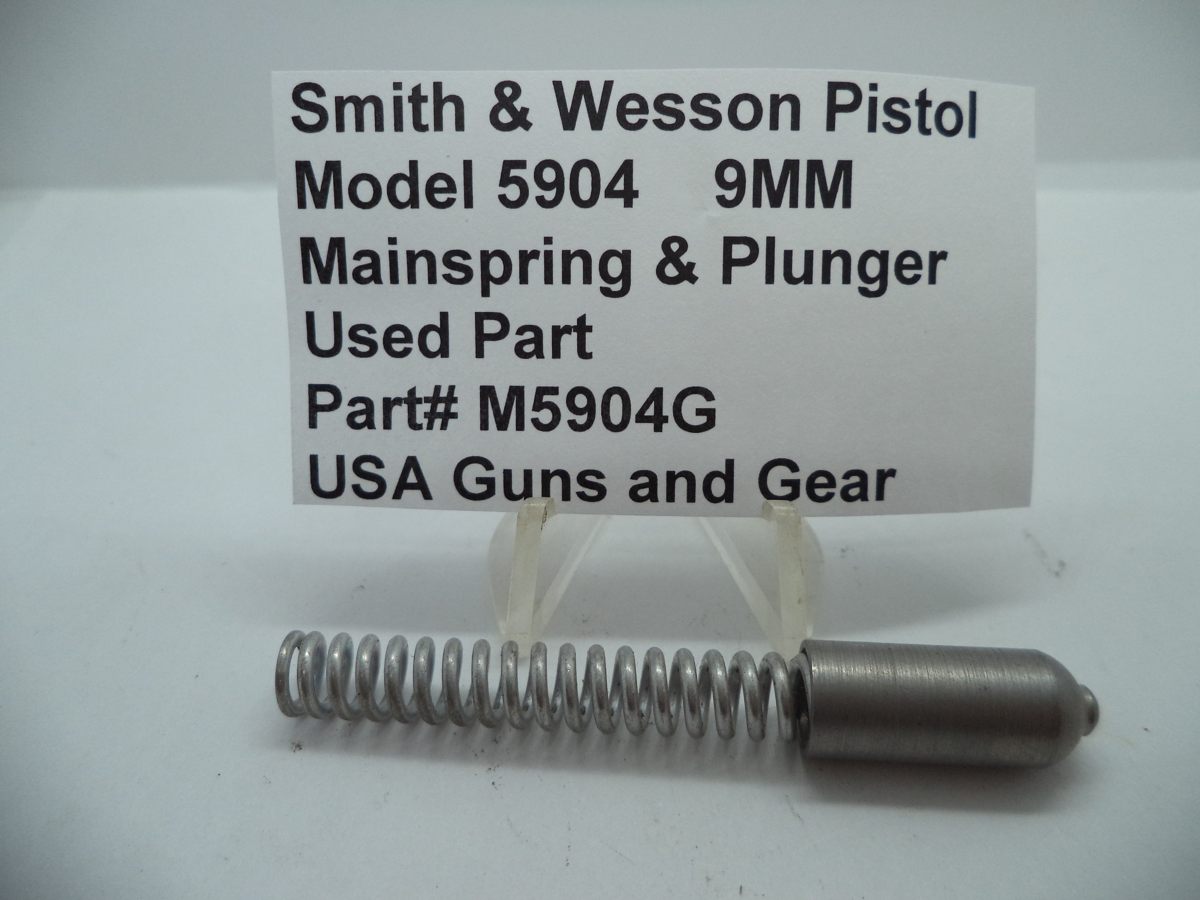 M5904G S&W Model 5904 Mainspring & Plunger - 9mm Used Parts