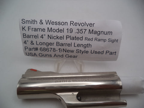 68678-B Smith & Wesson K Frame Model 19  4" Barrel Pinned .357 Magnum