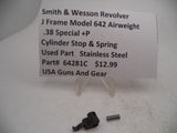 64281C  Smith & Wesson J Frame Model 642 Airweight Cylinder Stop & Spring  .38 SPL +P