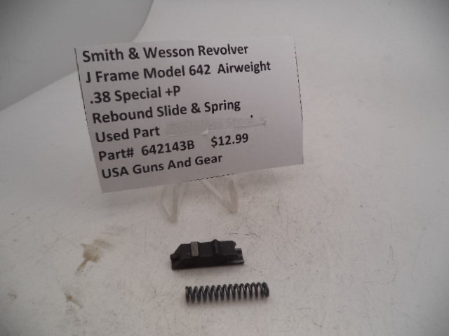 642143B  Smith & Wesson J Frame Model 642 Airweight Rebound Slide w/Spring  .38 Special +P