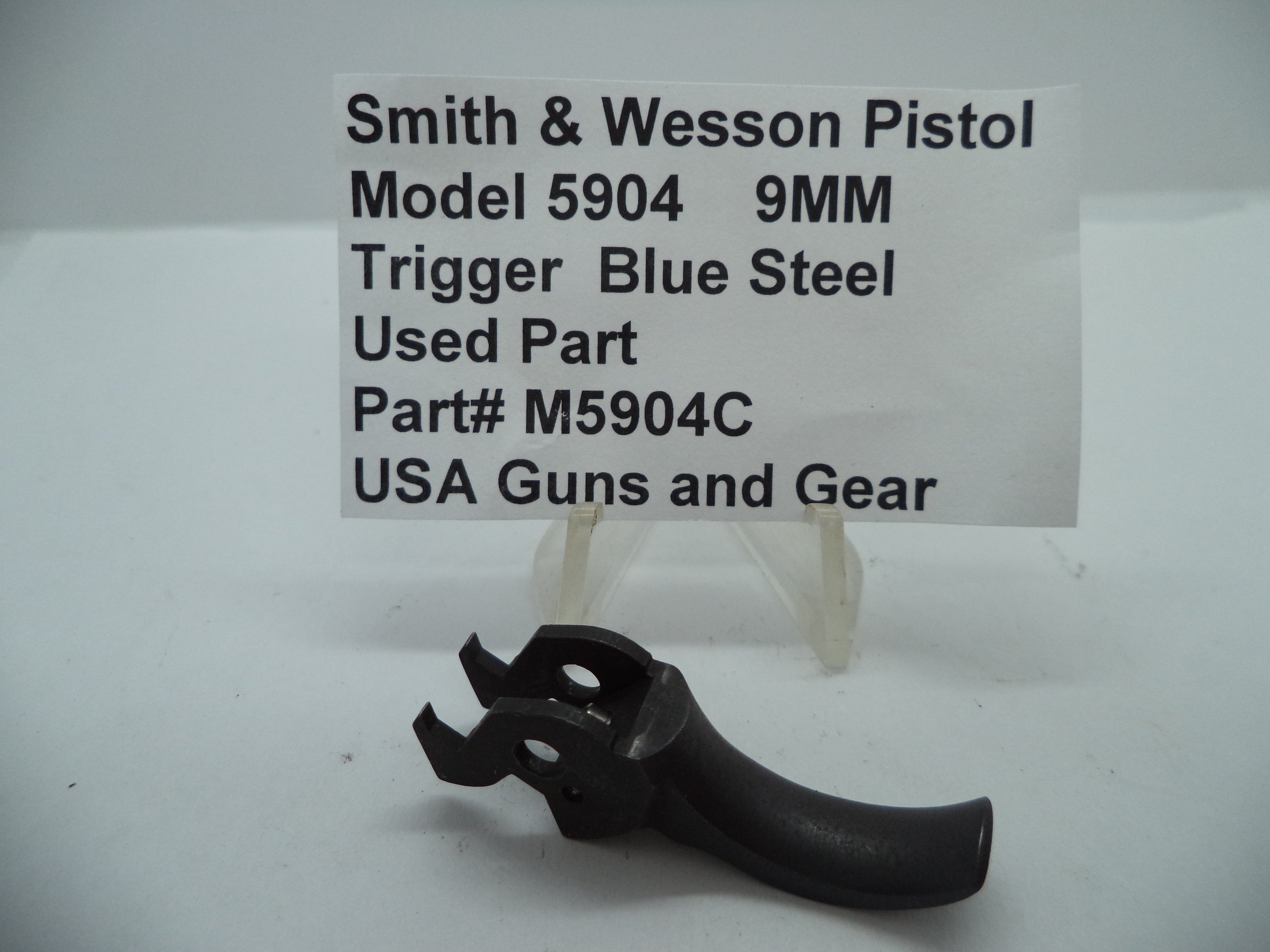 M5904C S&W Model 5904 Trigger - 9mm Blue Steel Used Part