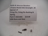 642140A  S&W J Frame Model 642 Firing Pin, Firing Pin Bushing & Spring .38 SPL +P