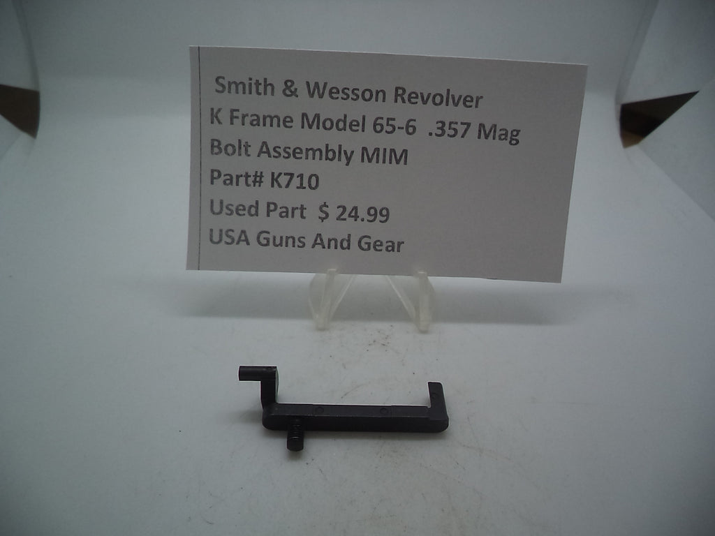 K710 Smith & Wesson Used K Frame Model 65-6 .357 Caliber Bolt Assembly