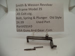 25143 Smith & Wesson N Frame Model 25 Used Bolt Spring & Plunger .45 Colt ctg.