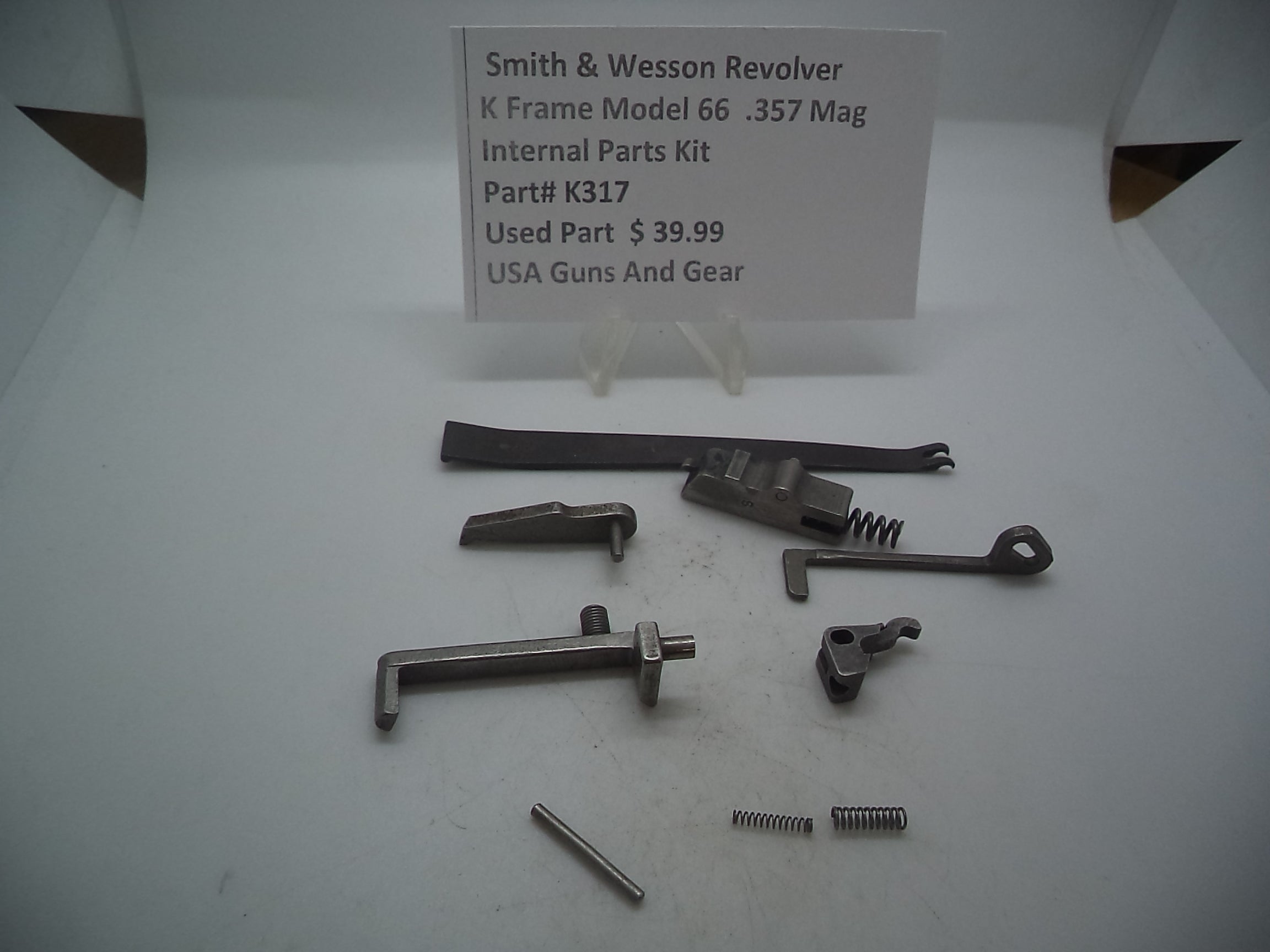 K317A Smith & Wesson K Frame Model 66 Internal Parts Used 357Mag