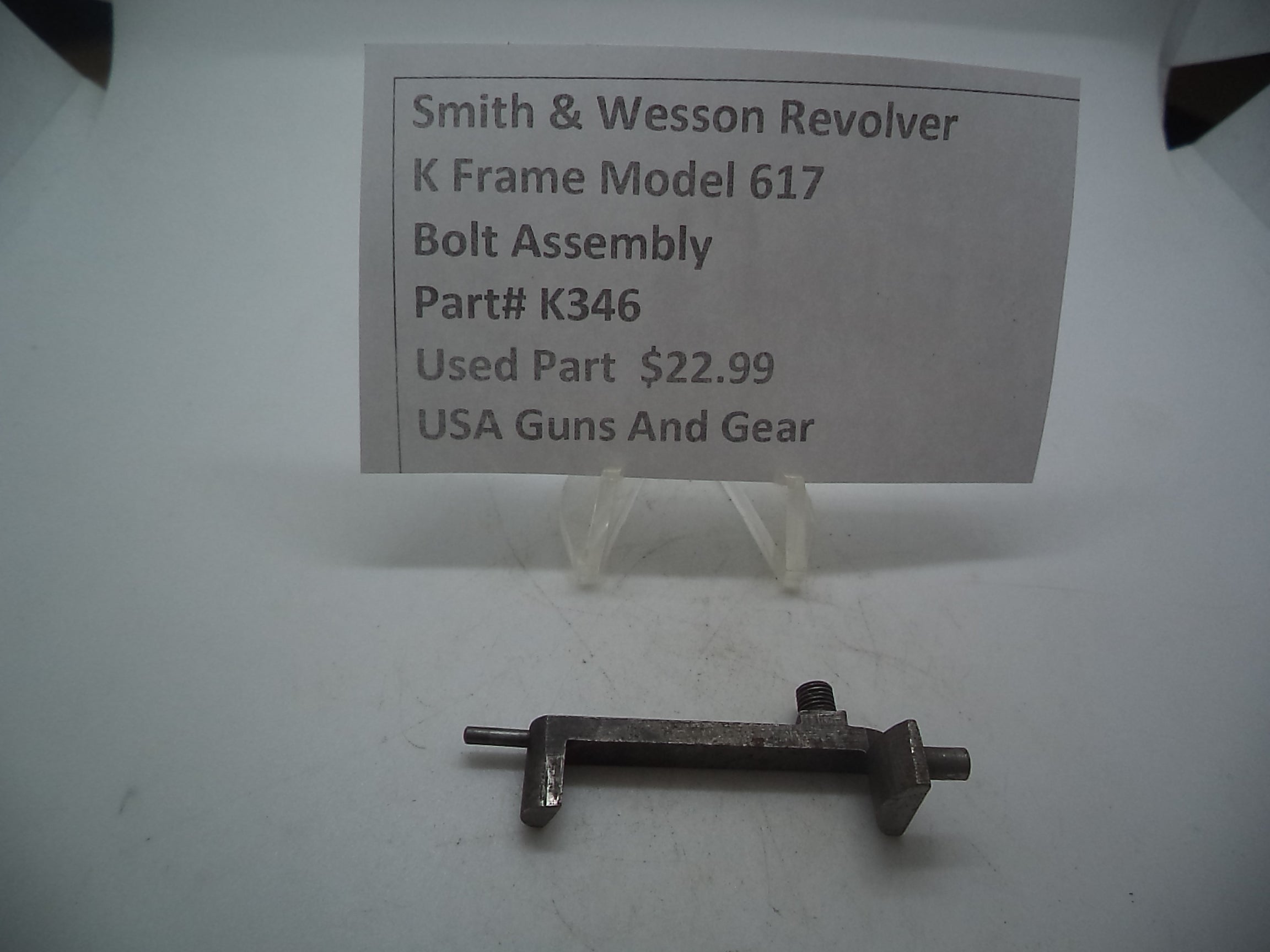 K346 Smith & Wesson k Frame Model 617 bolt assembly -                                USA Guns And Gear-Your Favorite Gun Parts Store
