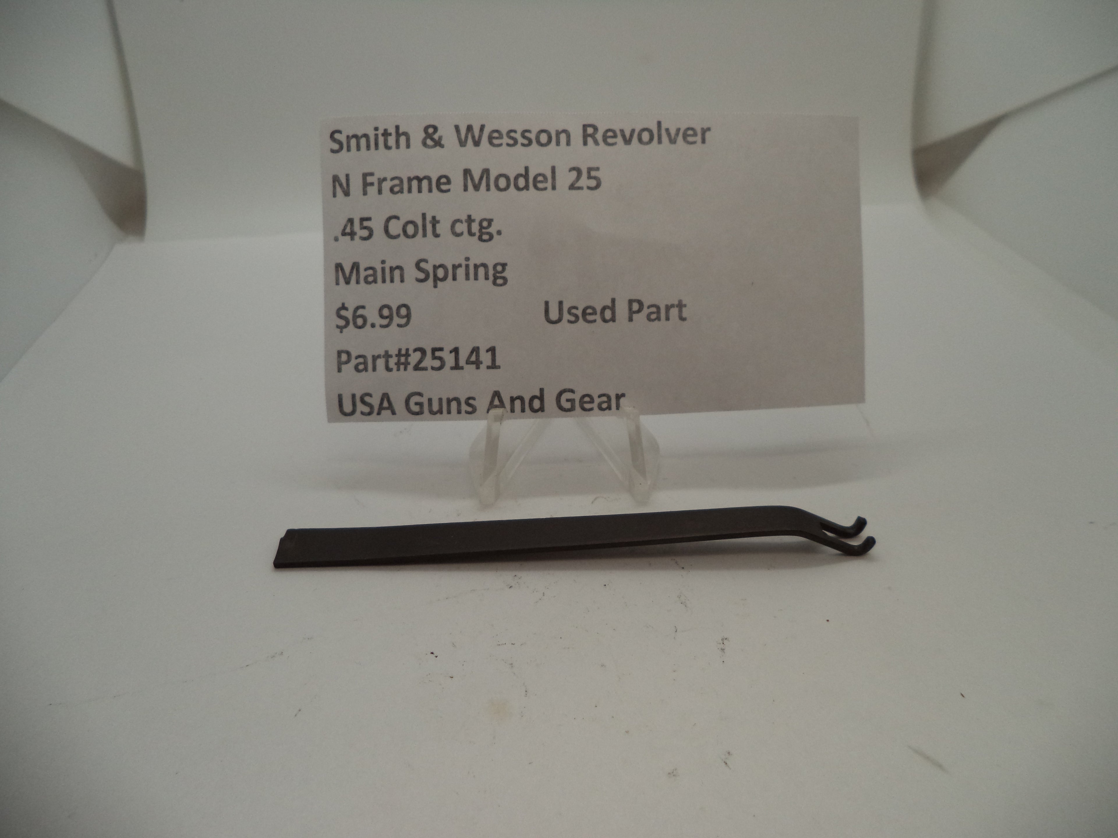 25141 Smith & Wesson N Frame Model 25 Used Main Spring .45 Colt ctg.
