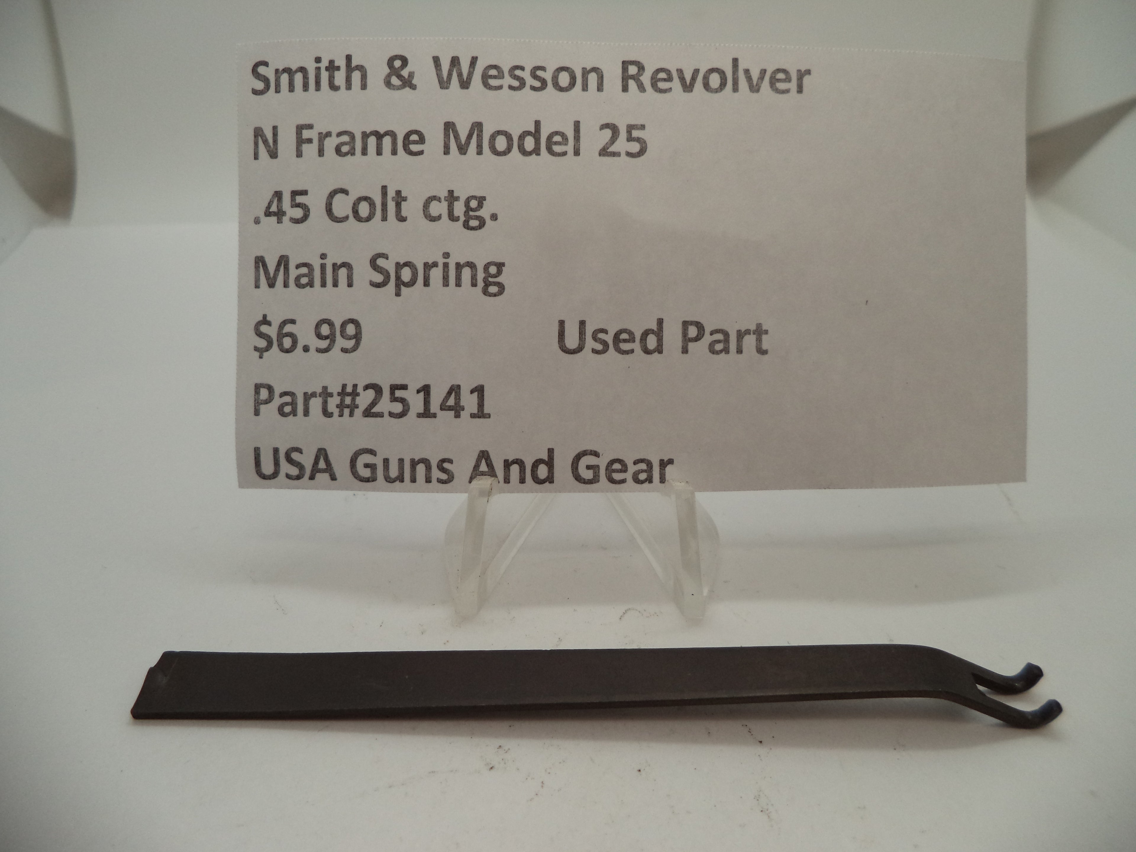 25141 Smith & Wesson N Frame Model 25 Used Main Spring .45 Colt ctg.