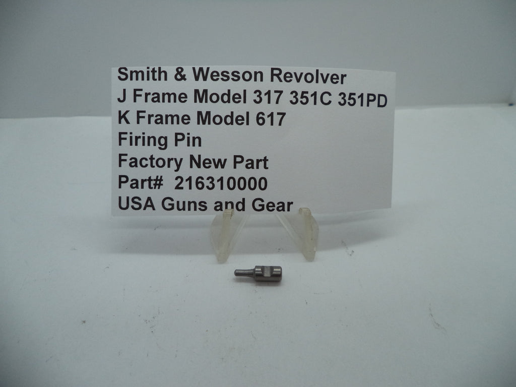 Smith & Wesson J Frame 317/351 & K Frame 617 Firing Pin .22 LR - 216310000