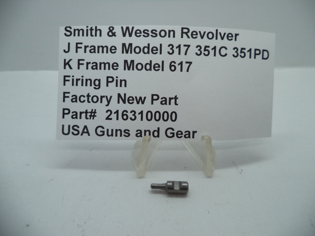 Smith & Wesson J Frame 317/351 & K Frame 617 Firing Pin .22 LR - 216310000