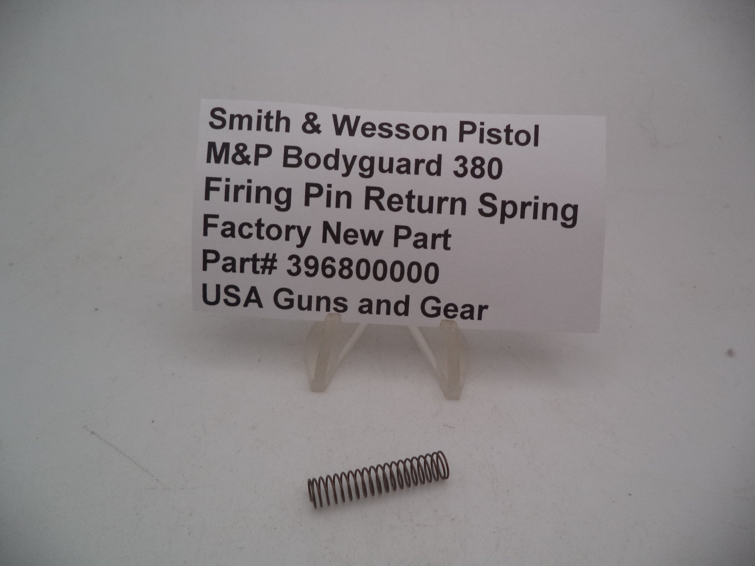Smith & Wesson M&P Bodyguard 380 Firing Pin Return Spring .380 ACP - Factory New OEM - 396800000