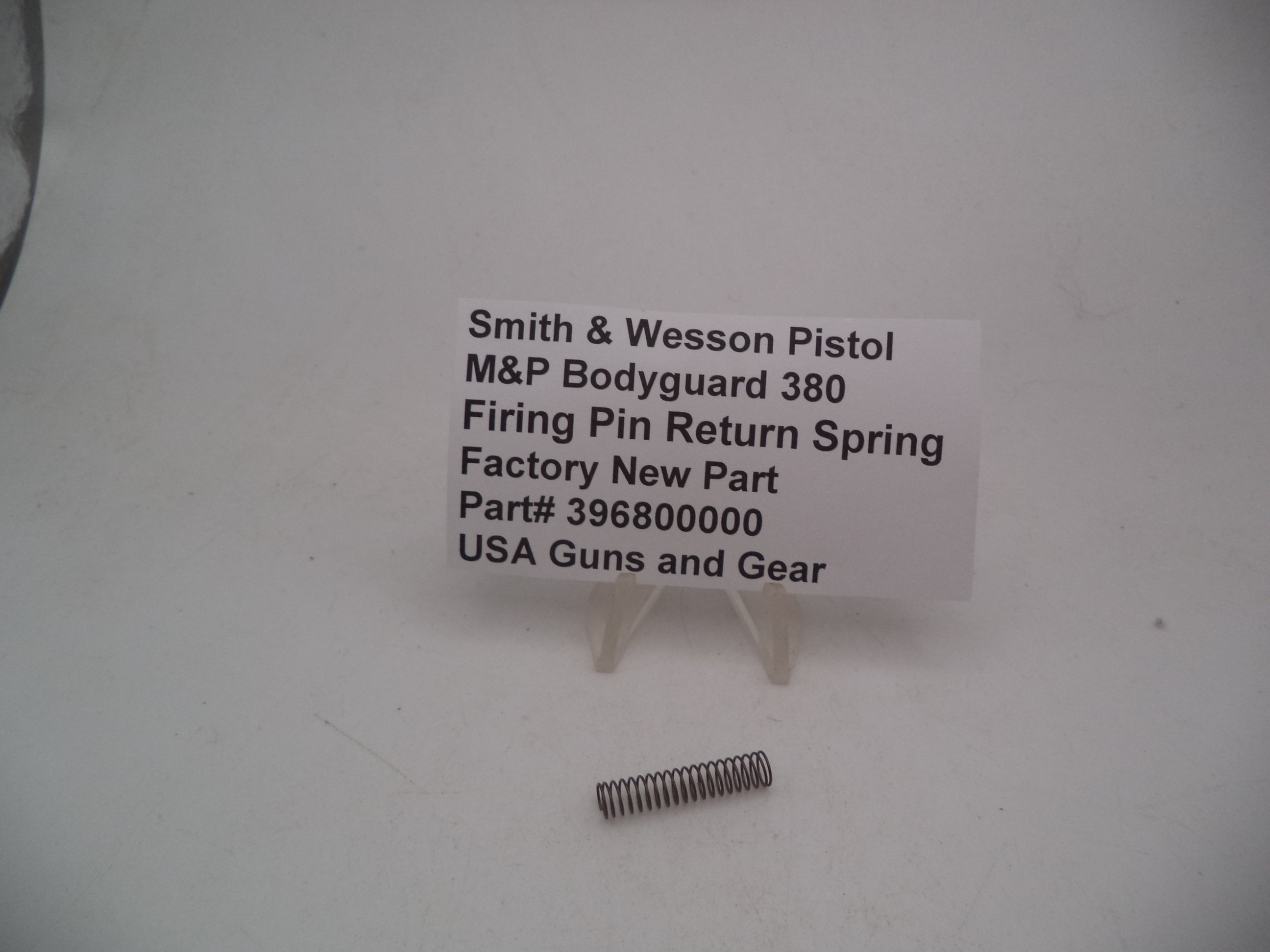 Smith & Wesson M&P Bodyguard 380 Firing Pin Return Spring .380 ACP - Factory New OEM - 396800000