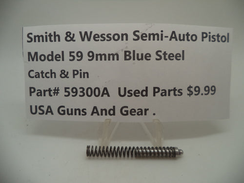 59300A Smith & Wesson Model 59 9MM Catch & Pin Blue Steel Used