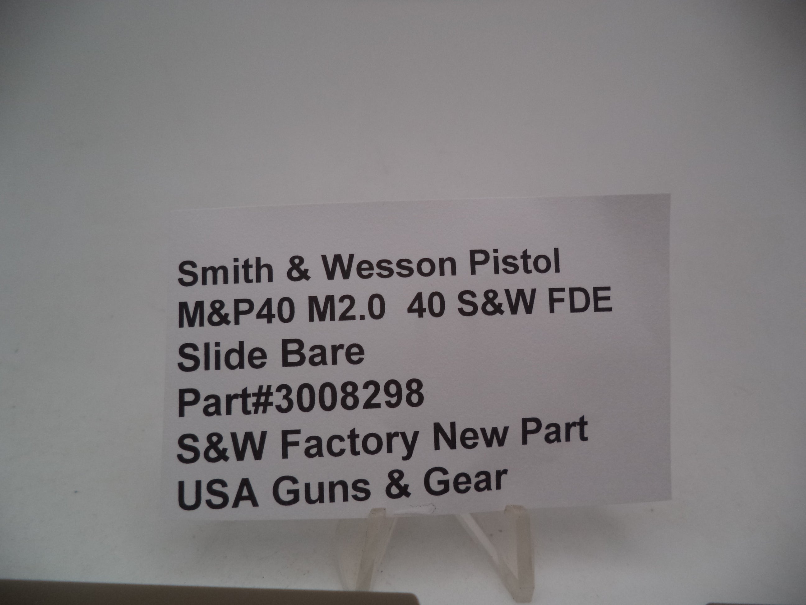 Smith & Wesson M&P 40 M2.0 Slide - FDE (Bare) - Factory OEM Part 3008298