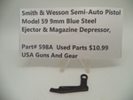 598A Smith & Wesson Model 59 9MM Ejector & Magazine Depressor Blue Steel Used