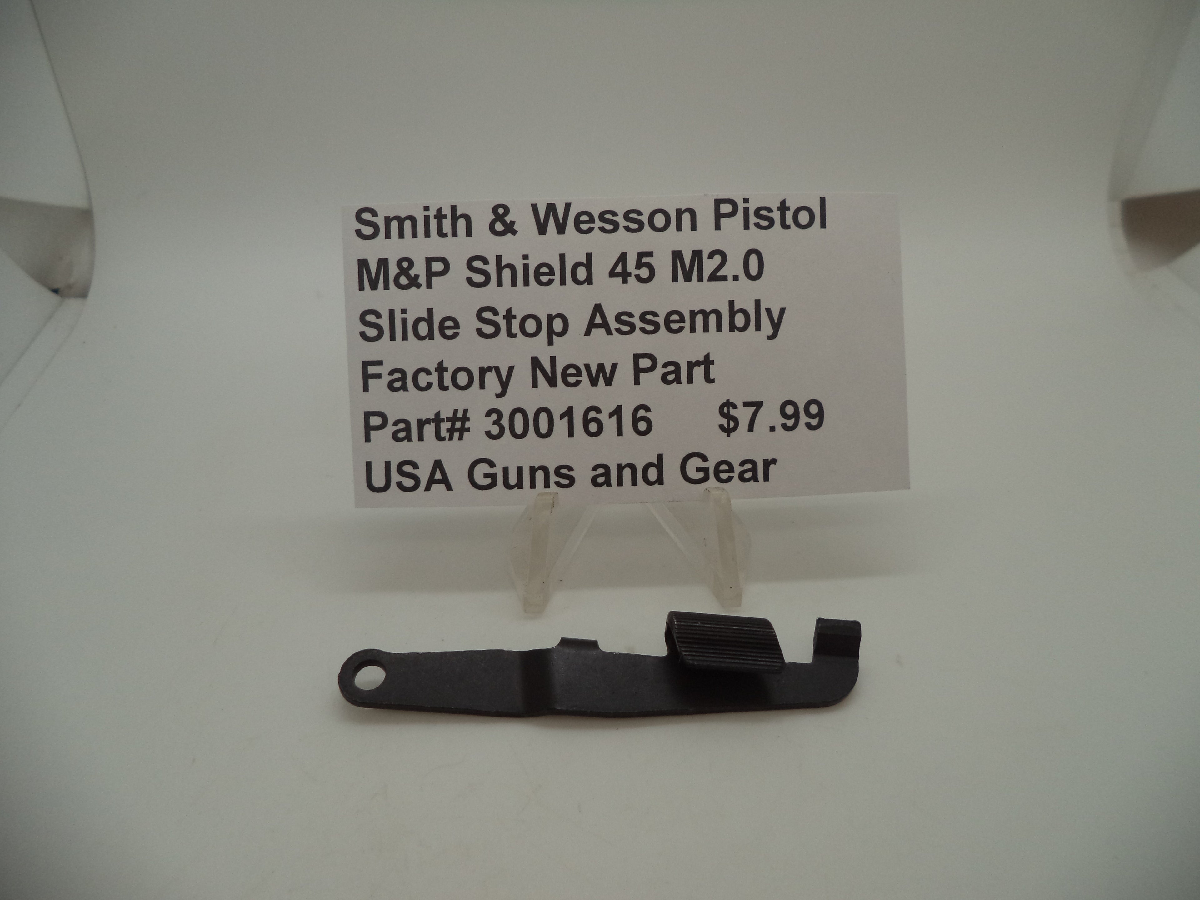 Smith & Wesson M&P Shield 45 M2.0 Slide Stop Assembly Factory OEM 3001616
