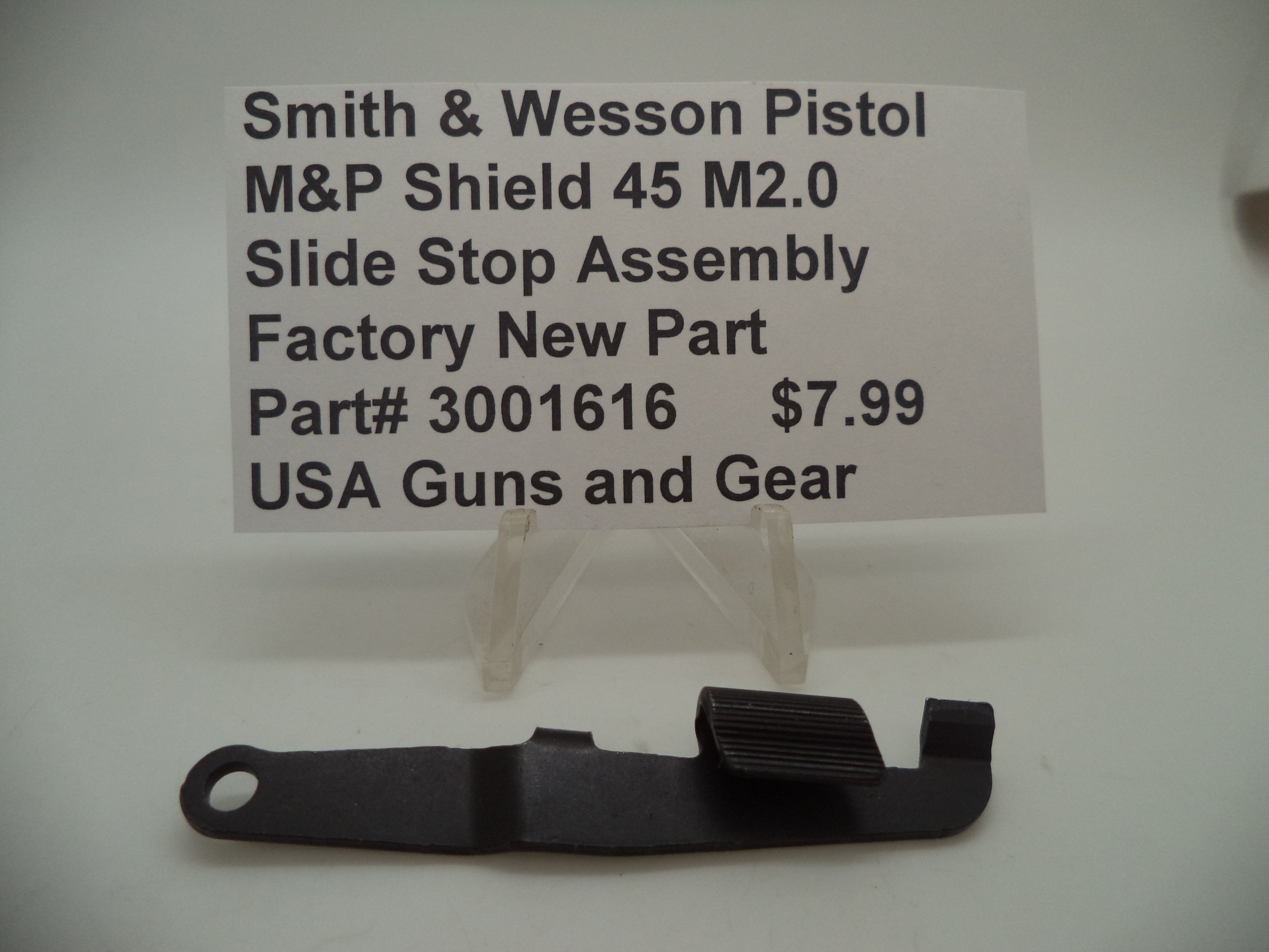 Smith & Wesson M&P Shield 45 M2.0 Slide Stop Assembly Factory OEM 3001616