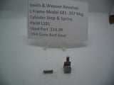 L101 Smith & Wesson Used L Frame Model 681 .357 Caliber Cylinder & Spring
