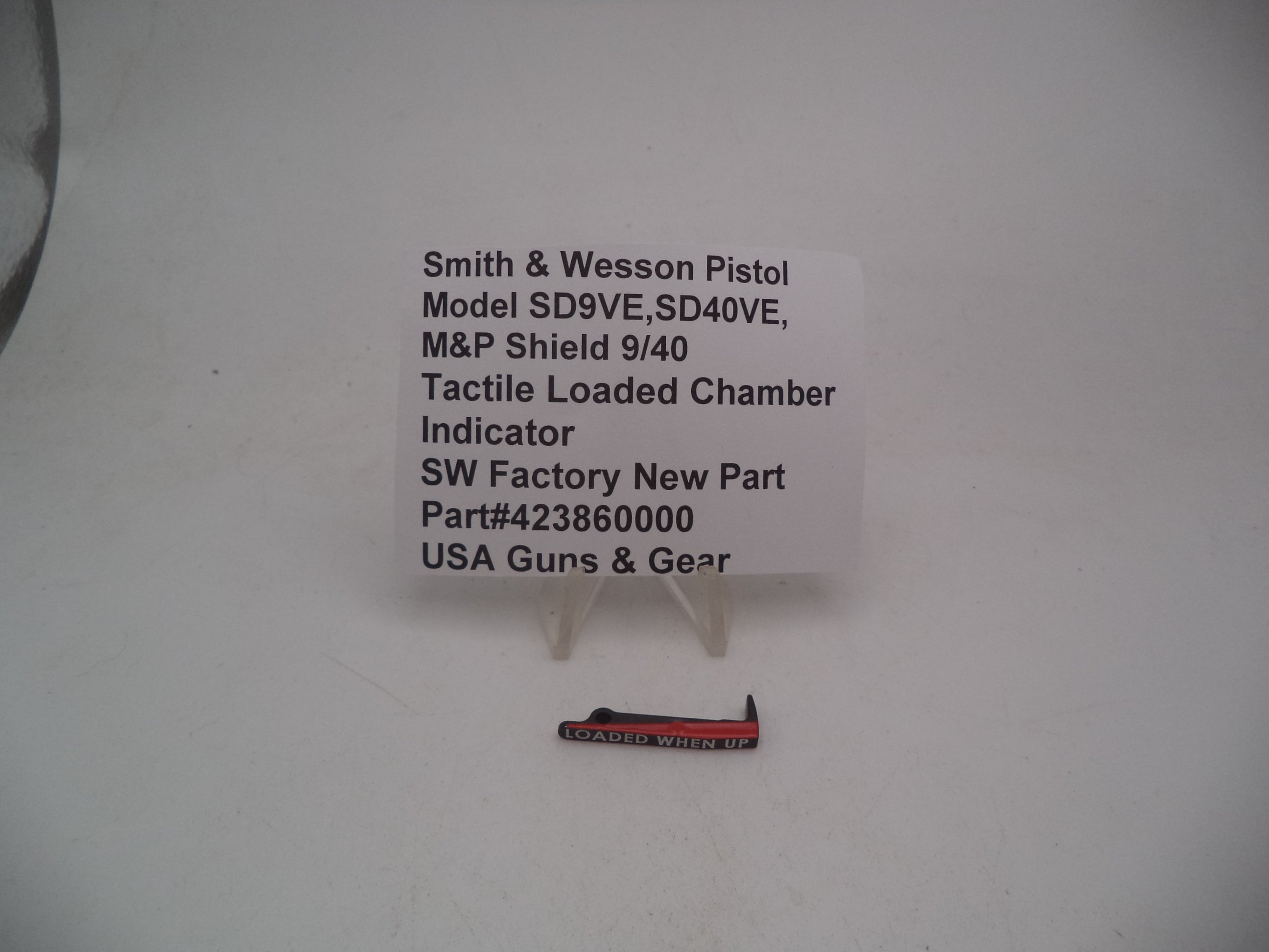 Smith & Wesson M&P Shield/SD VE Loaded Chamber Indicator | OEM 423860000