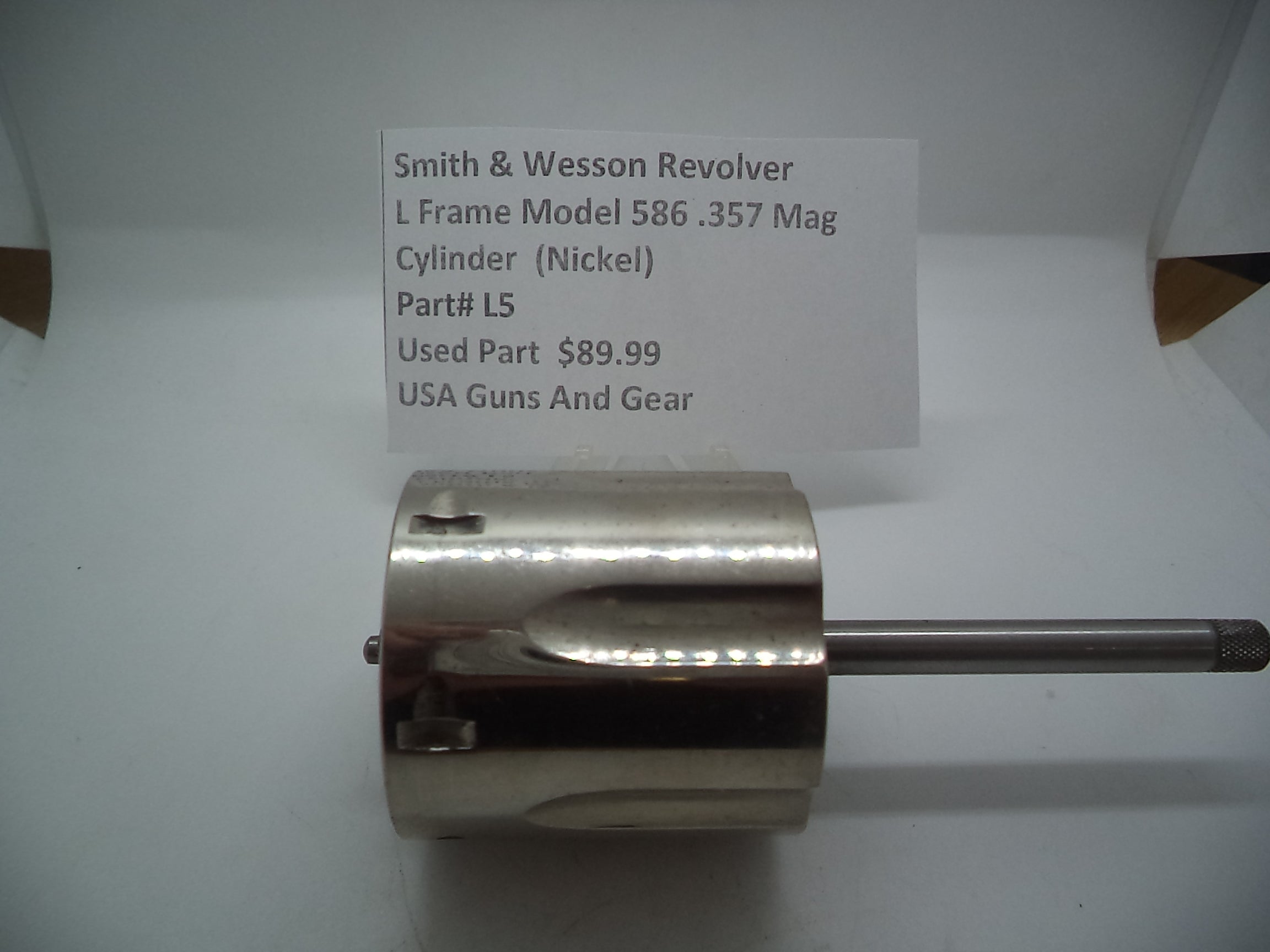 L5 S&W L Frame Model 586 Nickel Cylinder .357 Magnum