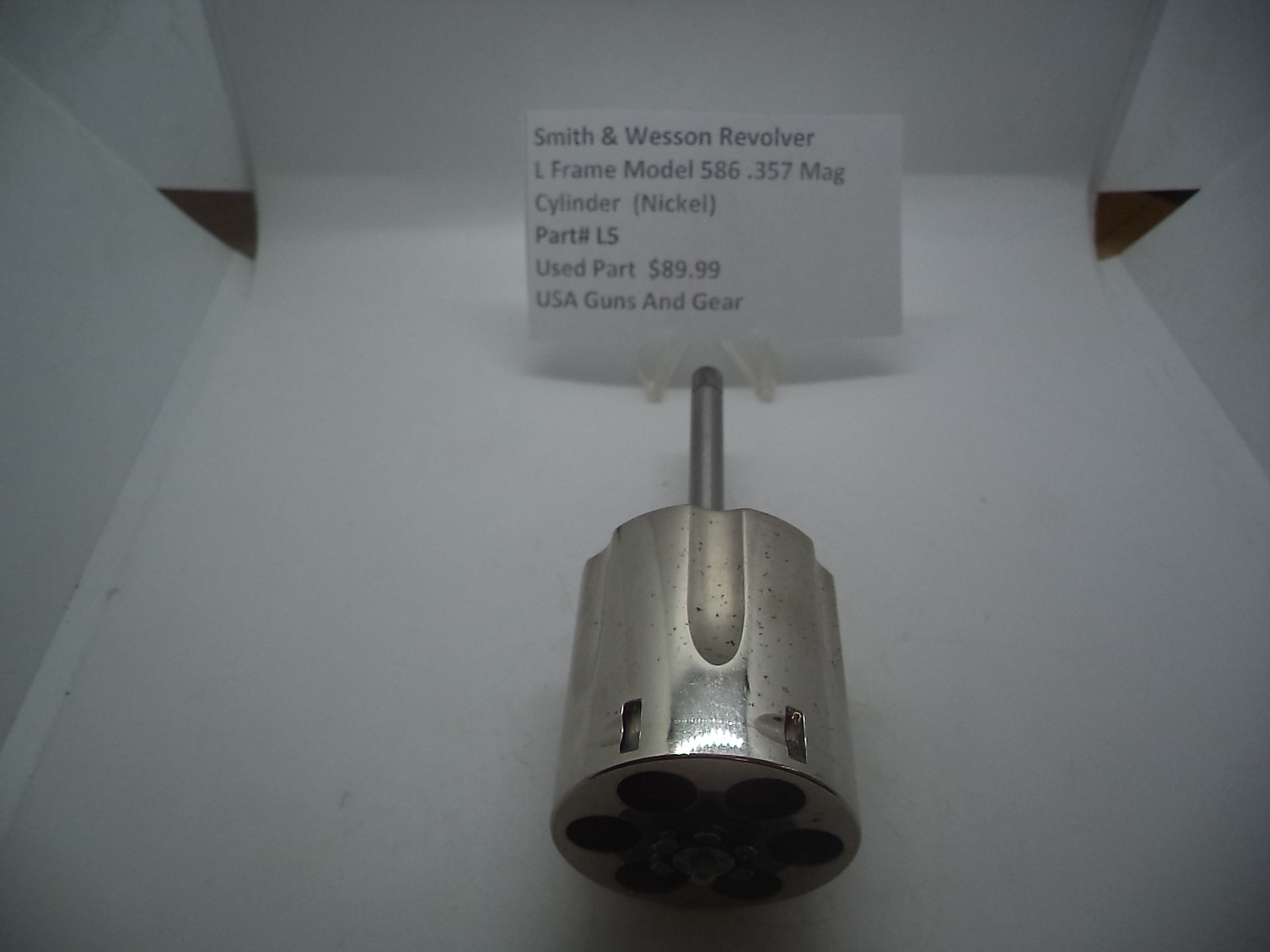 L5 S&W L Frame Model 586 Nickel Cylinder .357 Magnum