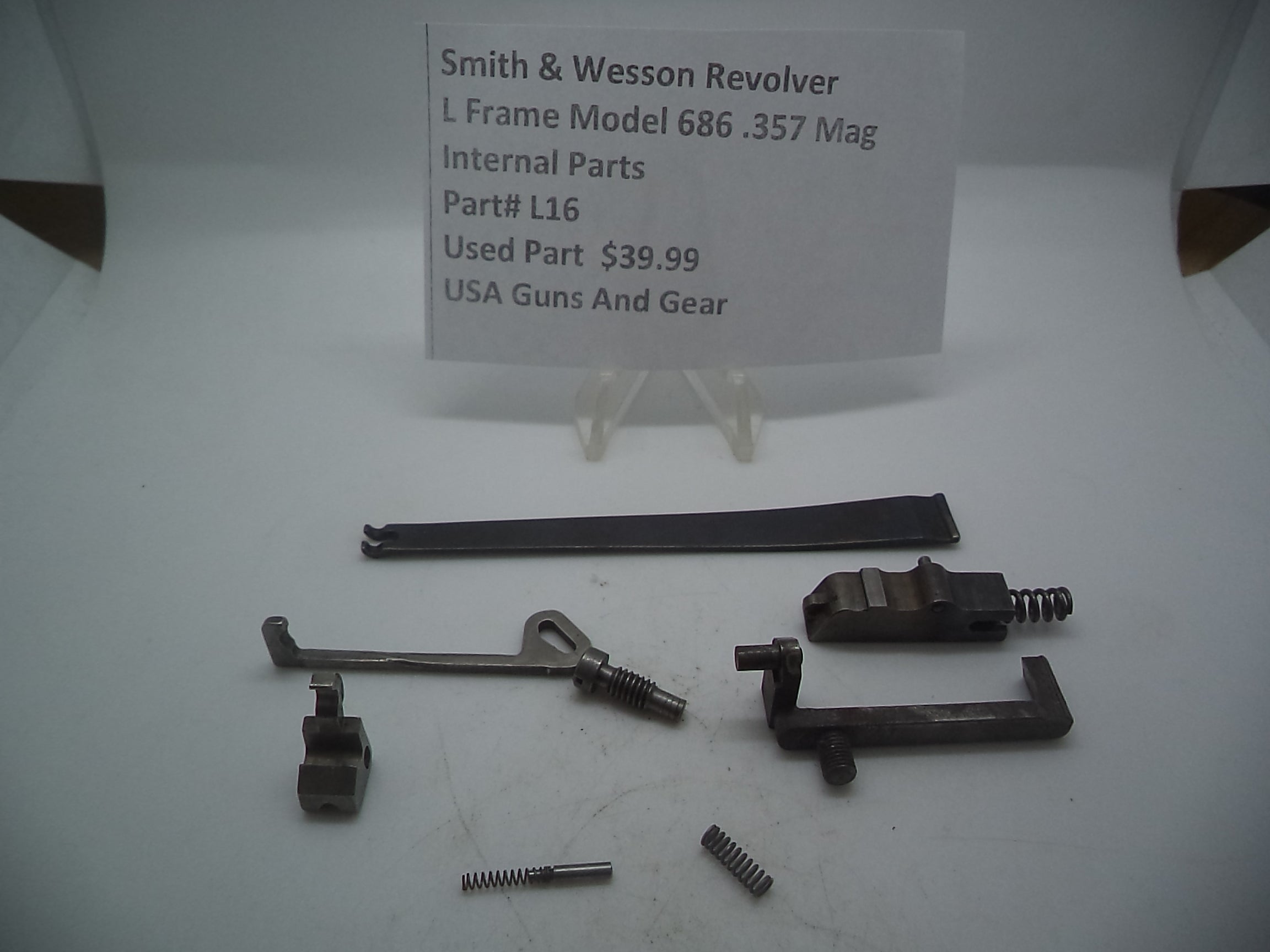 L16 Smith & Wesson N Frame Model 686 Internal Parts Lot SS Used 357 Mag