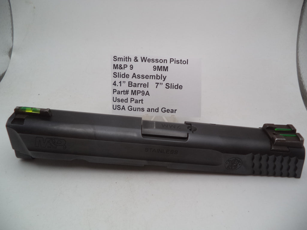 Smith & Wesson M&P 9 Complete Slide Assembly - 4.1" Barrel 7" Slide - Used OEM