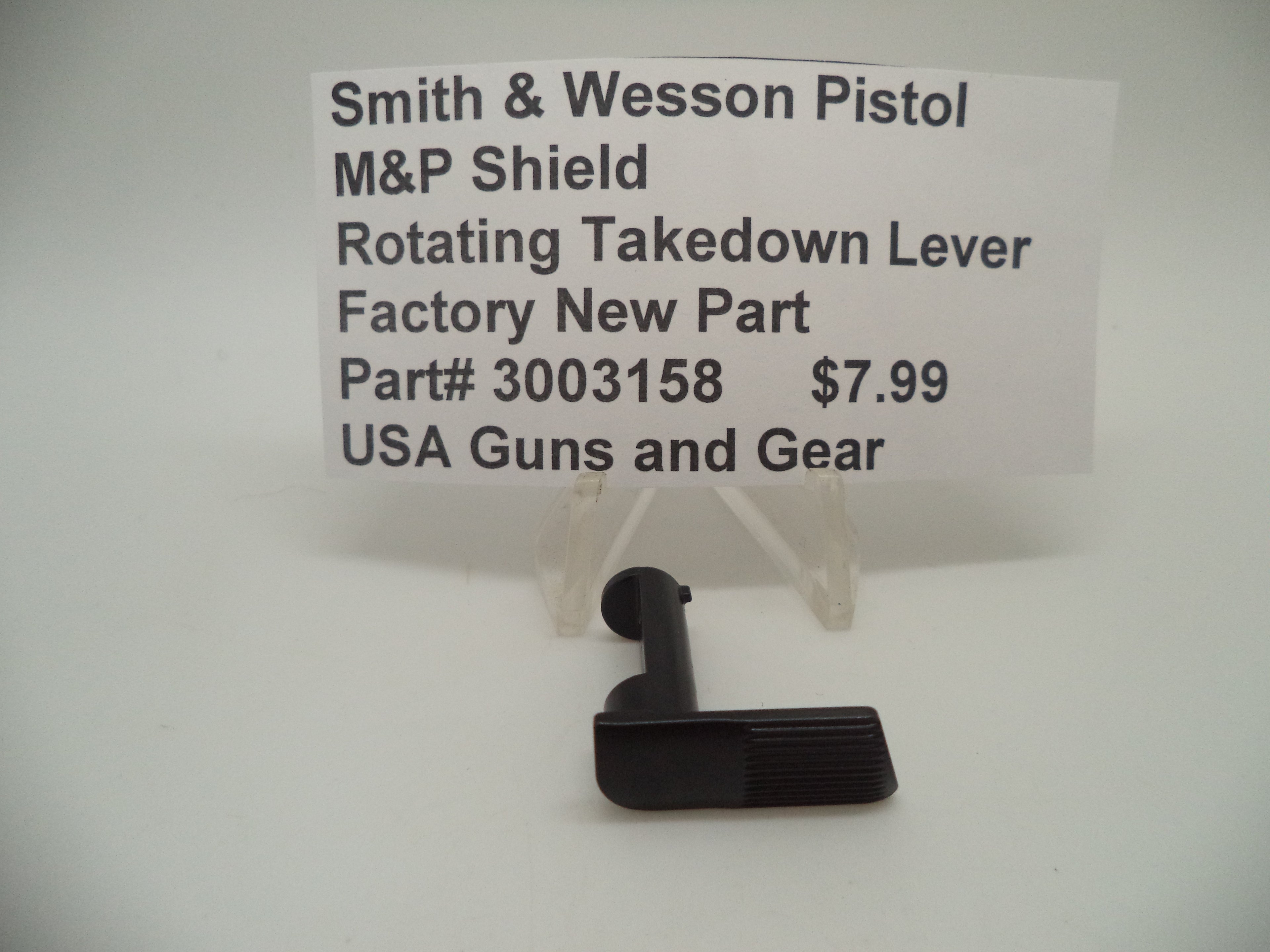Smith & Wesson M&P Shield Rotating Takedown Lever - 9mm/.40/.45 M2.0 - Factory OEM 3003158