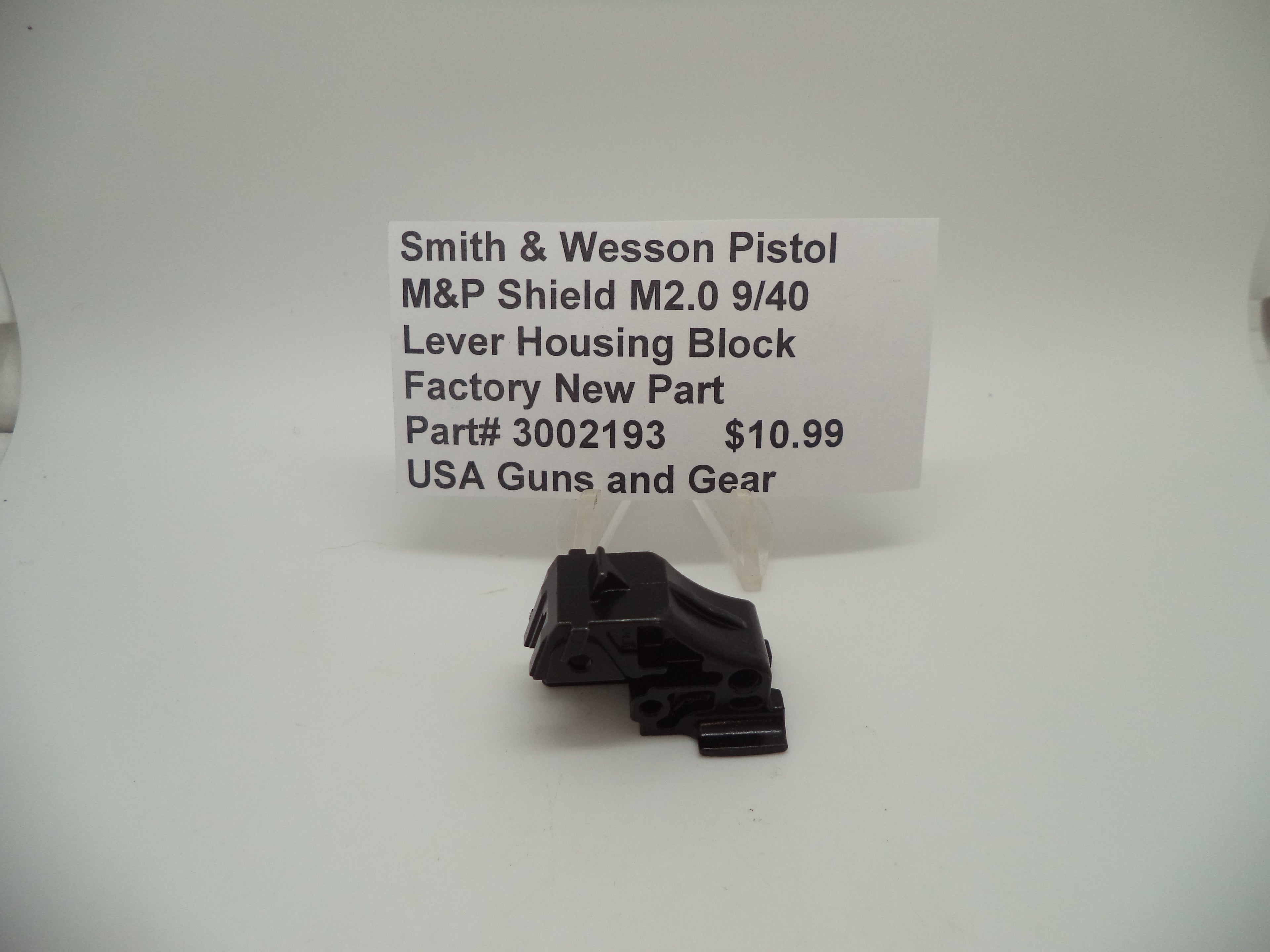 Smith & Wesson M&P Shield Lever Housing Block - 9mm/.40/.30SC/.45 All Generations - Factory OEM 3002193