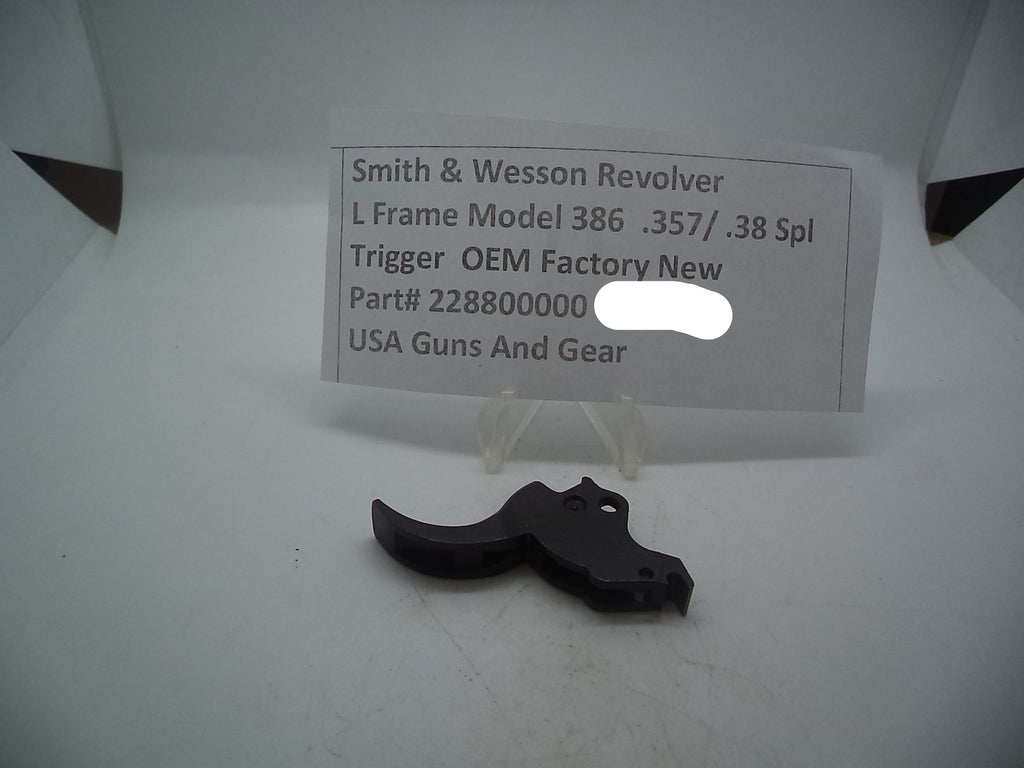 Smith & Wesson L Frame Model 386 Night Guard Trigger MIM Factory New Part 228800000