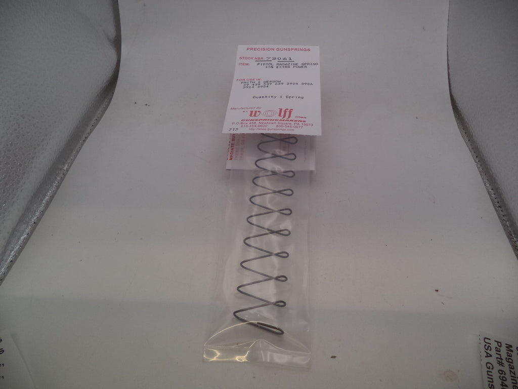73061 Wolff Smith & Wesson Pistol 39 Series,3900 Series  Magazine Spring 9MM
