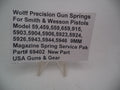 Wolff 69402 Spring Service Pak - S&W Model 5906 5904 59 5903 9mm