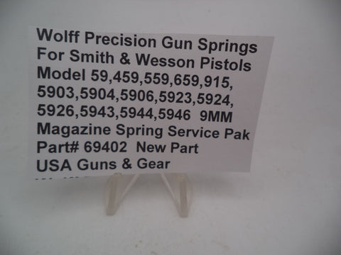 69402 Wolff Smith & Wesson Pistol 59,5904  Magazine Spring Service Pak 9MM
