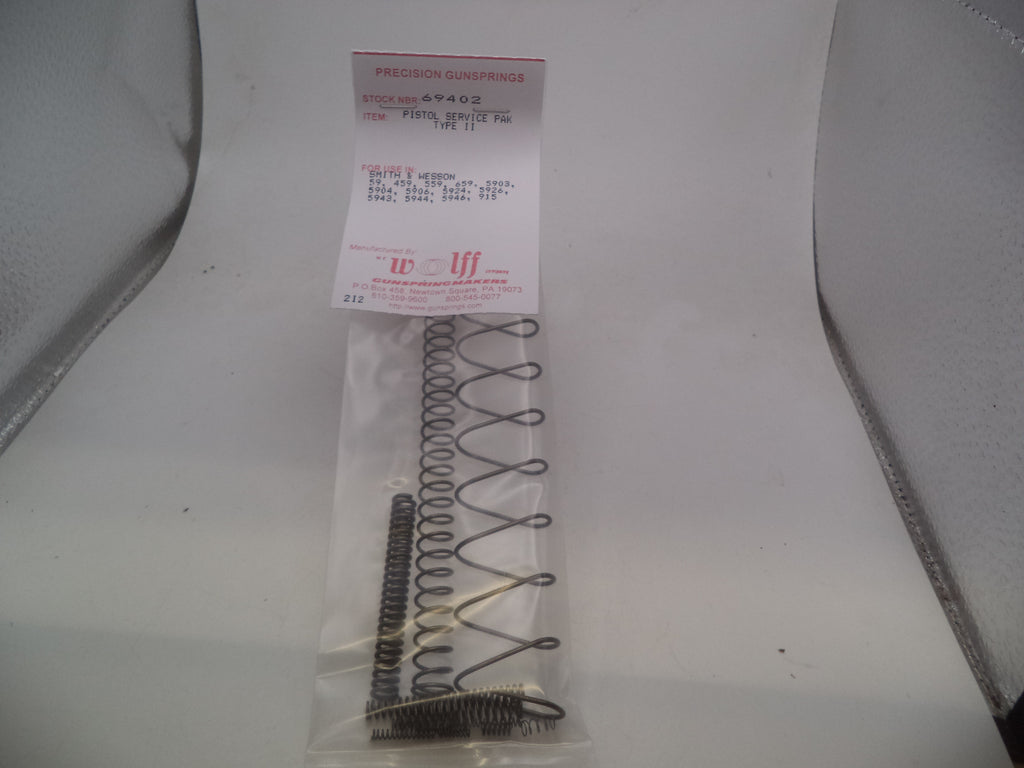 Wolff 69402 Spring Service Pak - S&W Model 5906 5904 59 5903 9mm