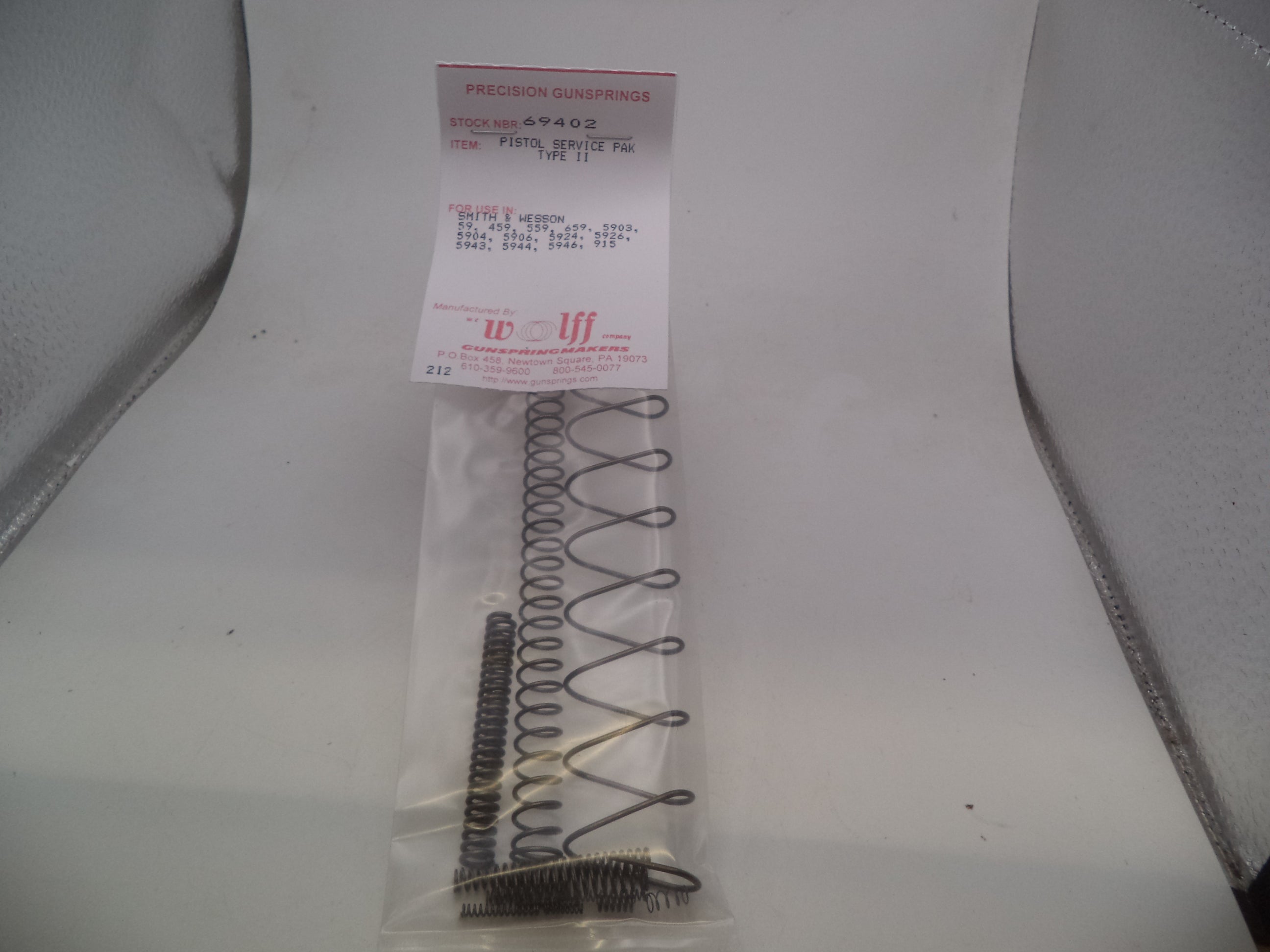Wolff 69402 Spring Service Pak - S&W Model 5906 5904 59 5903 9mm