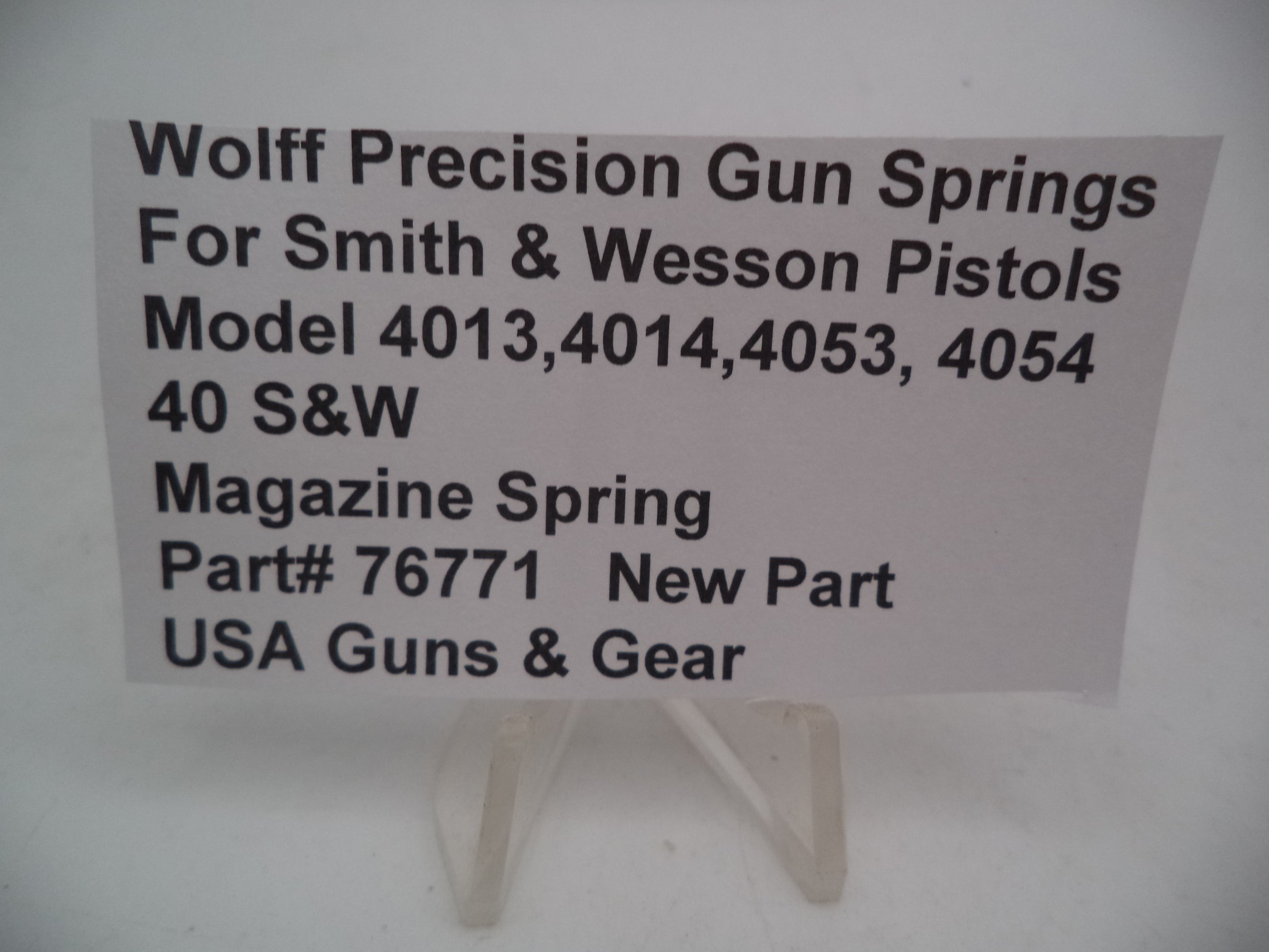 76771 Wolff Magazine Spring - S&W 4053 4054 4013 .40 S&W